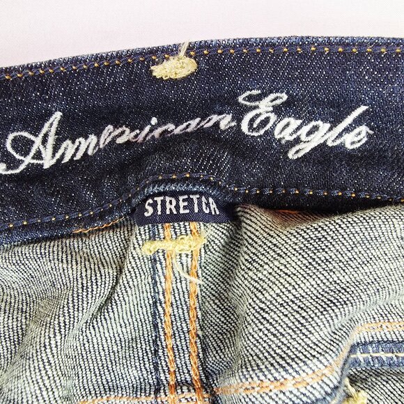 American Eagle Outfitters Size 6 XLong Womens 36" Inseam Straight Stretch Jeans - Picture 4 of 12